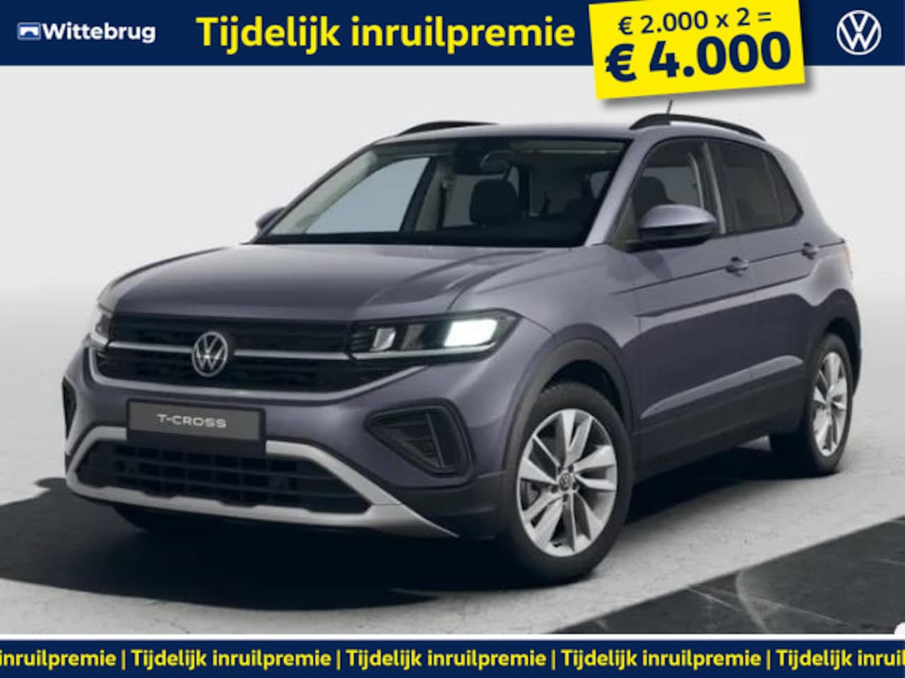 Volkswagen T-Cross - 1.0 TSI Life Edition !!!Profiteer ook van 4.000 EURO inruilpremie!!! - AutoWereld.nl