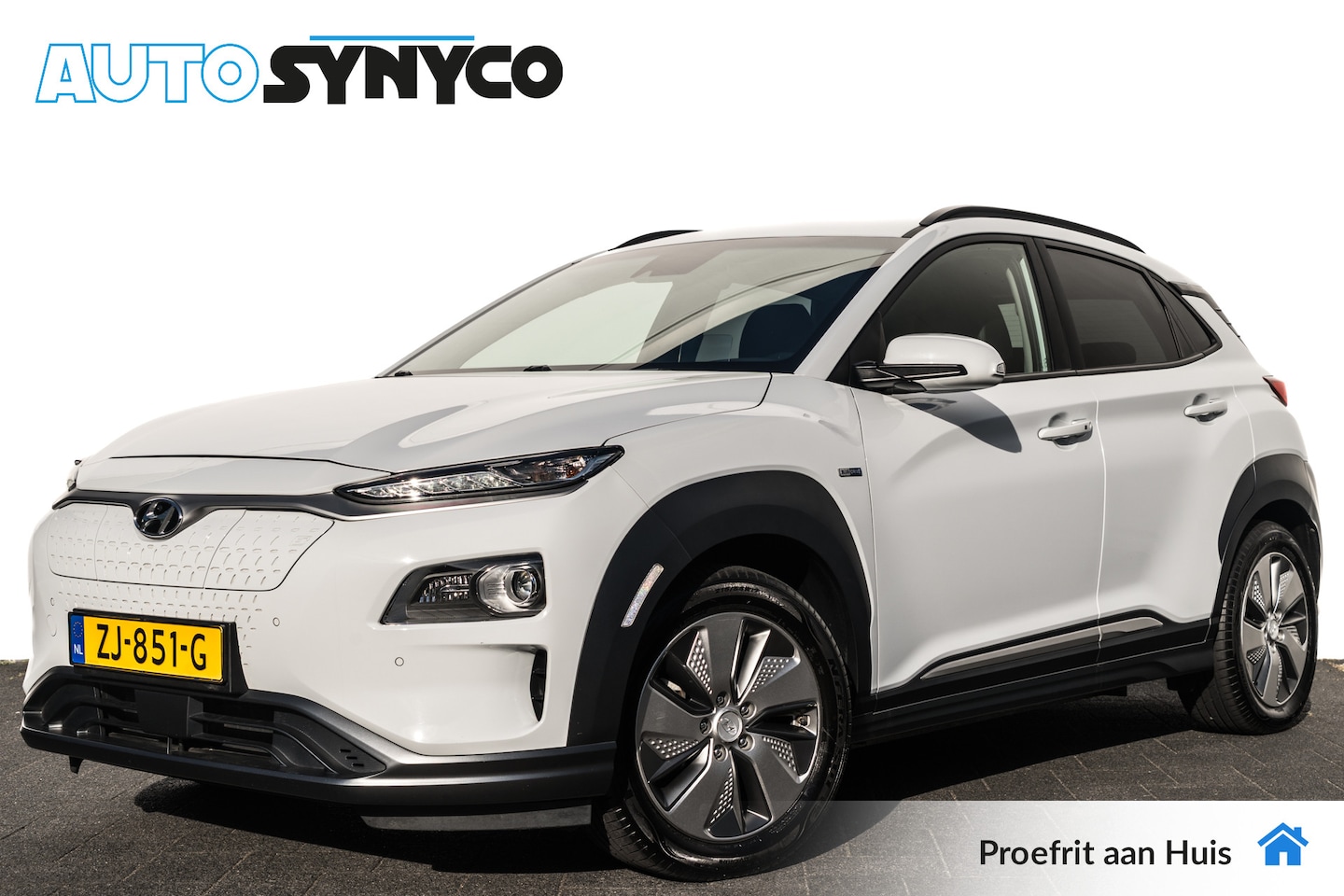 Hyundai Kona Electric - EV Premium 64 kWh | Adapt. Cruise | Leder | Head-Up | Elektr. Stoelen | Camera - AutoWereld.nl