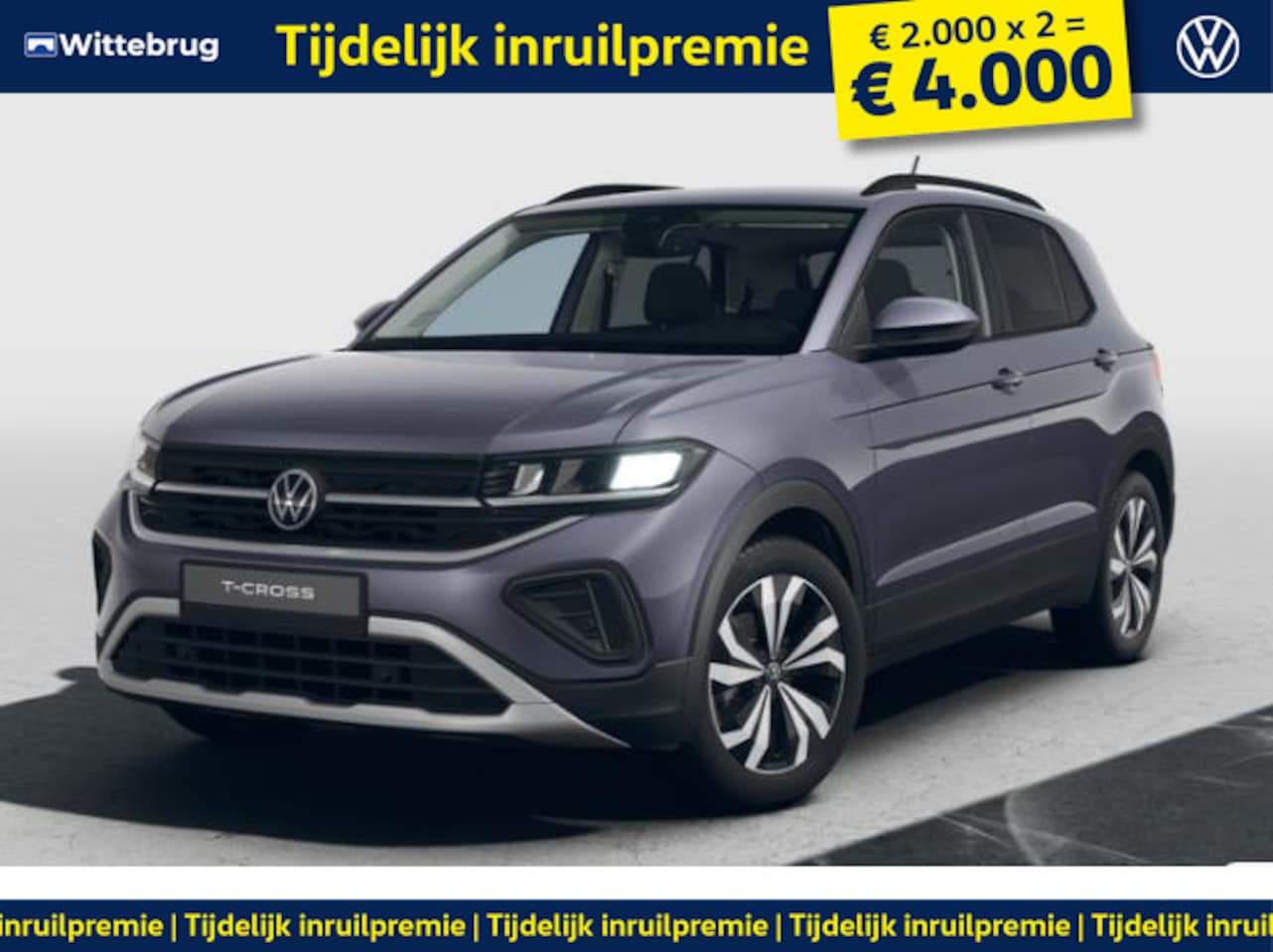 Volkswagen T-Cross - 1.0 TSI Life Edition !!!Profiteer ook van 4.000 EURO inruilpremie!!! - AutoWereld.nl