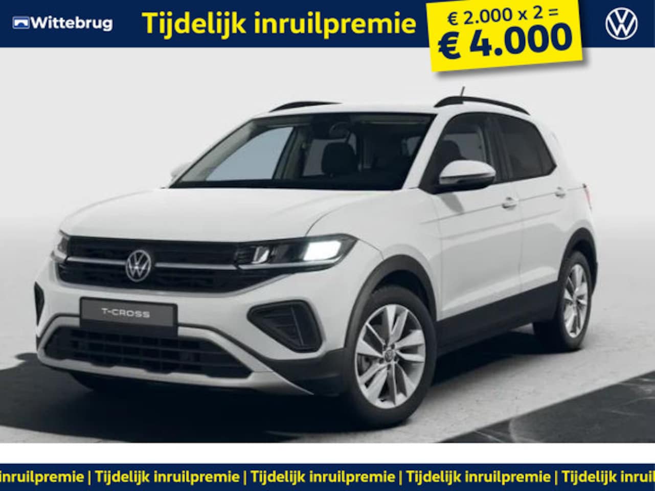 Volkswagen T-Cross - 1.0 TSI Life Edition !!!Profiteer ook van 4.000 EURO inruilpremie!!! - AutoWereld.nl
