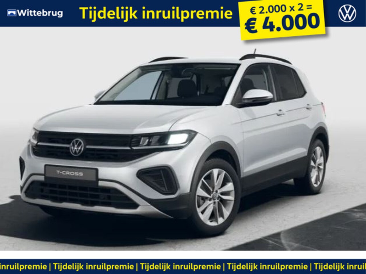 Volkswagen T-Cross - 1.0 TSI Life Edition !!!Profiteer ook van 4.000 EURO inruilpremie!!! - AutoWereld.nl