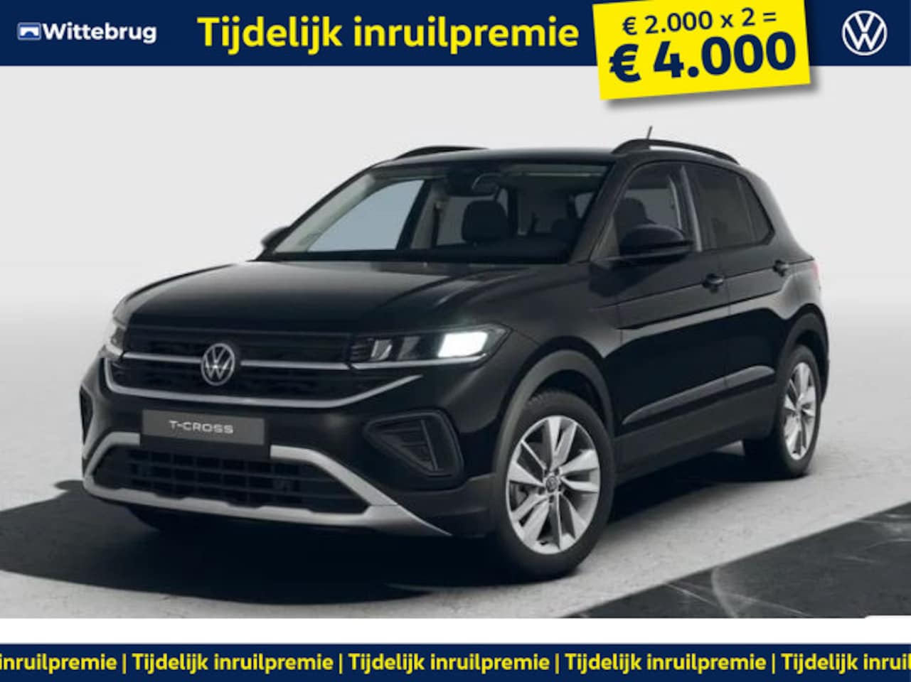 Volkswagen T-Cross - 1.0 TSI Life Edition !!!Profiteer ook van 4.000 EURO inruilpremie!!! - AutoWereld.nl