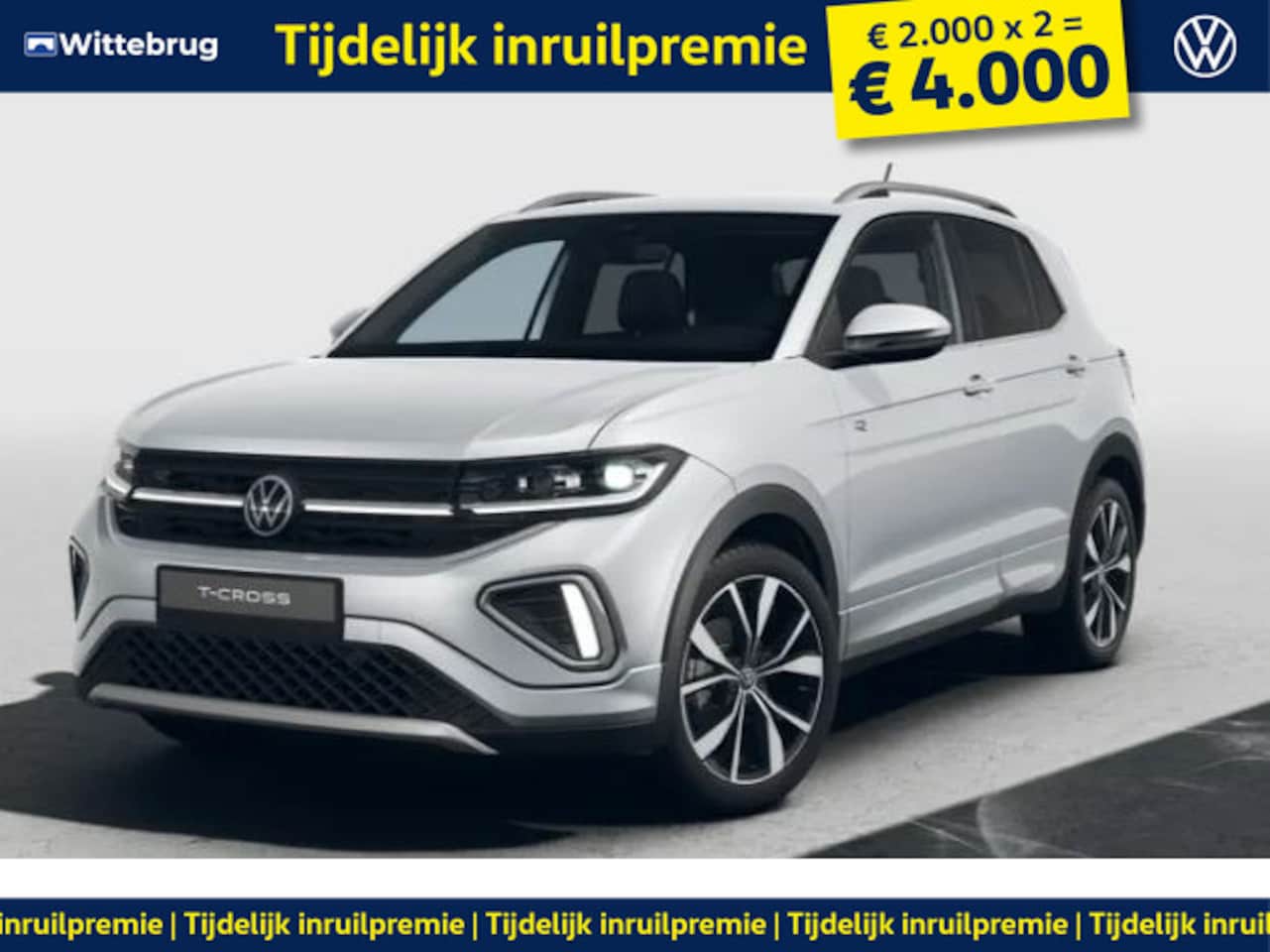Volkswagen T-Cross - 1.0 TSI R-Line Edition !!!Profiteer ook van 4.000 EURO inruilpremie!!! - AutoWereld.nl