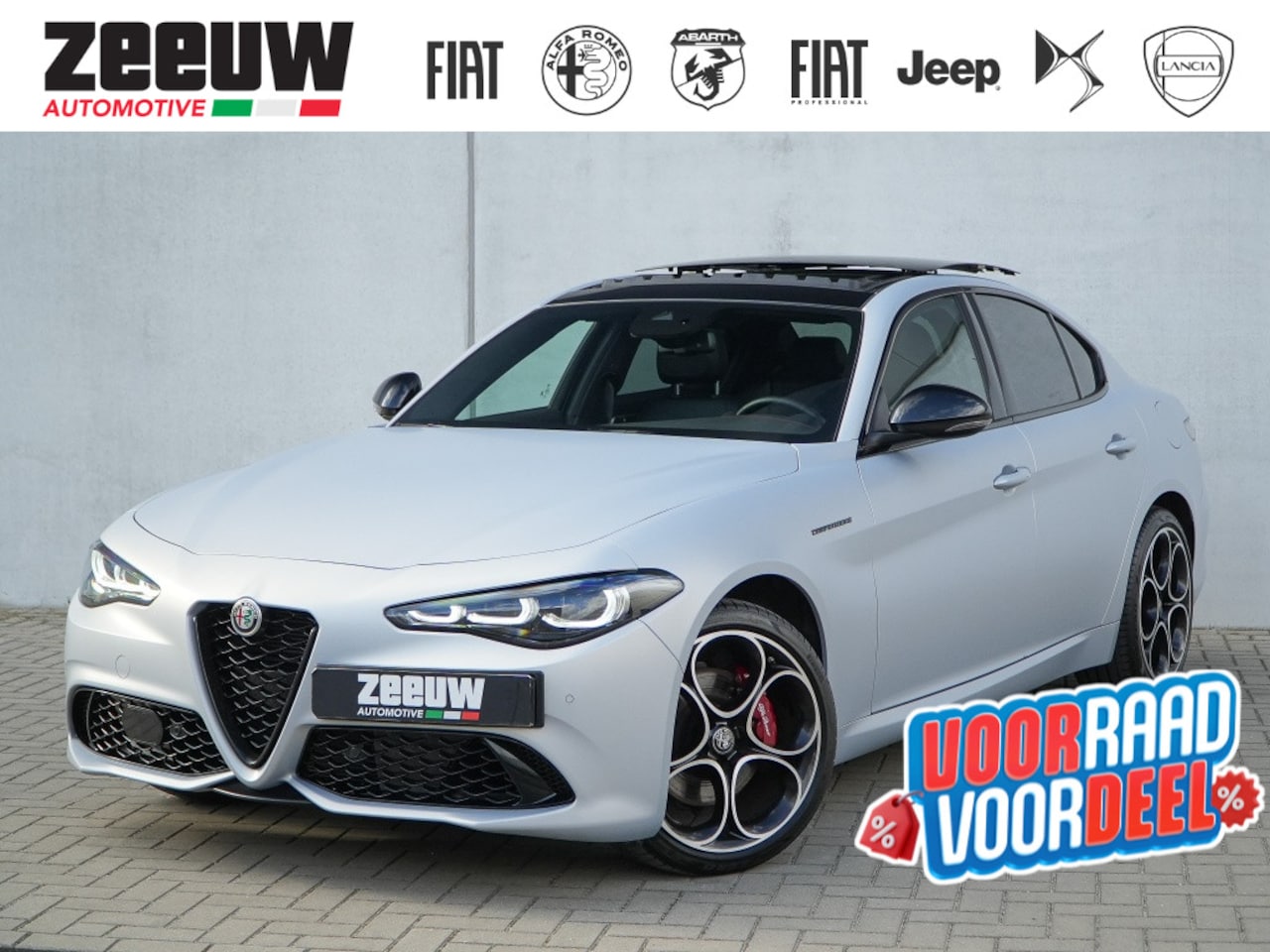 Alfa Romeo Giulia - 2.0 Turbo 280 PK Competizione Q4 AWD | Pano | Harman | 19" - AutoWereld.nl