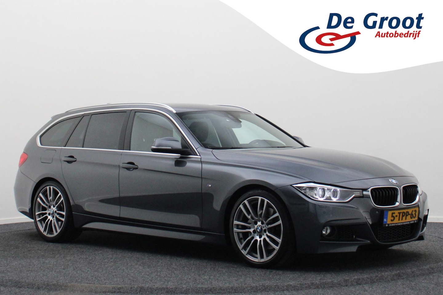 BMW 3-serie Touring - 335i High Executive Leer, Head-Up, Rondomzicht Camera, Cruise, Navigatie, Bluetooth, 19'' - AutoWereld.nl