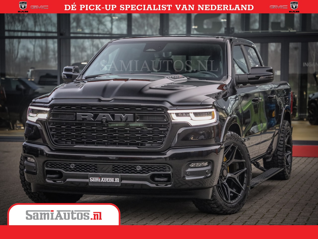 Dodge Ram 1500 - Limited Night High Output 540HP 706Nm | Massage + Full Option | De Meest Luxe en Volle Pic - AutoWereld.nl