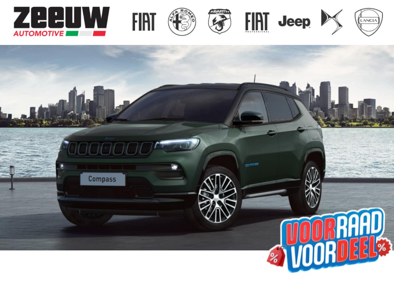 Jeep Compass - 4xe 240 PK Hybride Summit | Pano | Premium | Safety | 360cam | 1 - AutoWereld.nl