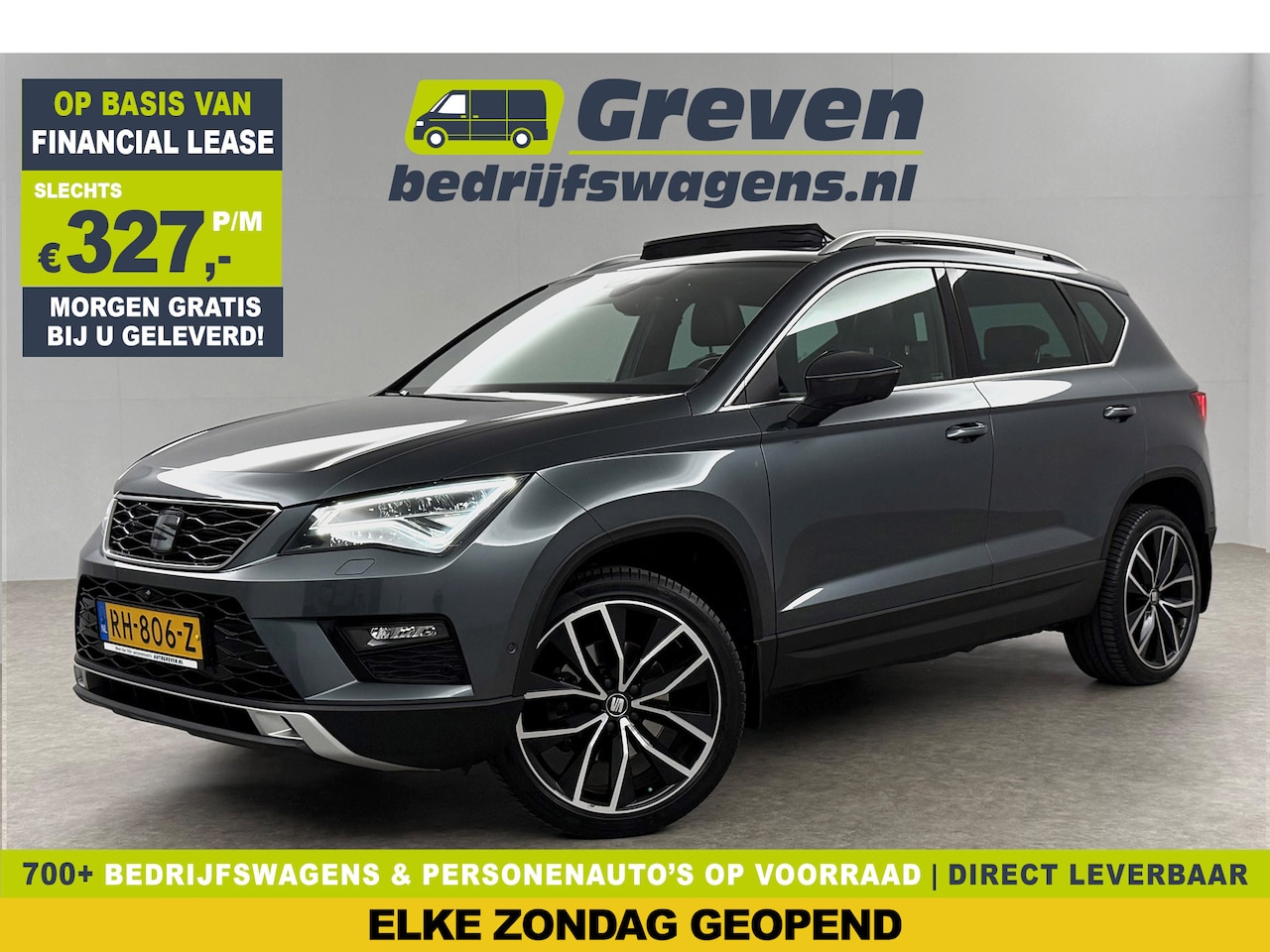 Seat Ateca - 1.4 EcoTSI Xcellence 150PK Pano Sfeer Carplay Clima Cruise 360Camera Navi 19"LMV LED PDC - AutoWereld.nl