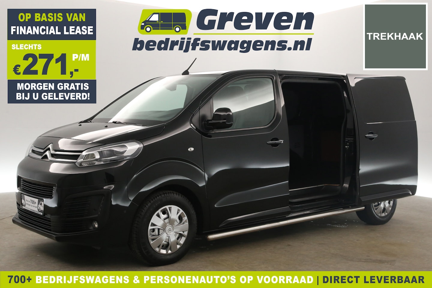 Citroën Jumpy - 2.0 BlueHDI 360Camera 2xSchuifdeur LED Airco Cruise Carplay Trekhaak 3 Persoons PDC - AutoWereld.nl