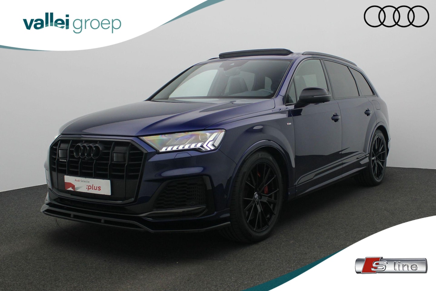 Audi Q7 - 60 TFSI e 456 pk tiptronic 3.0 V6 quattro Competition / S-Line | Panoramadak | Valcona led - AutoWereld.nl