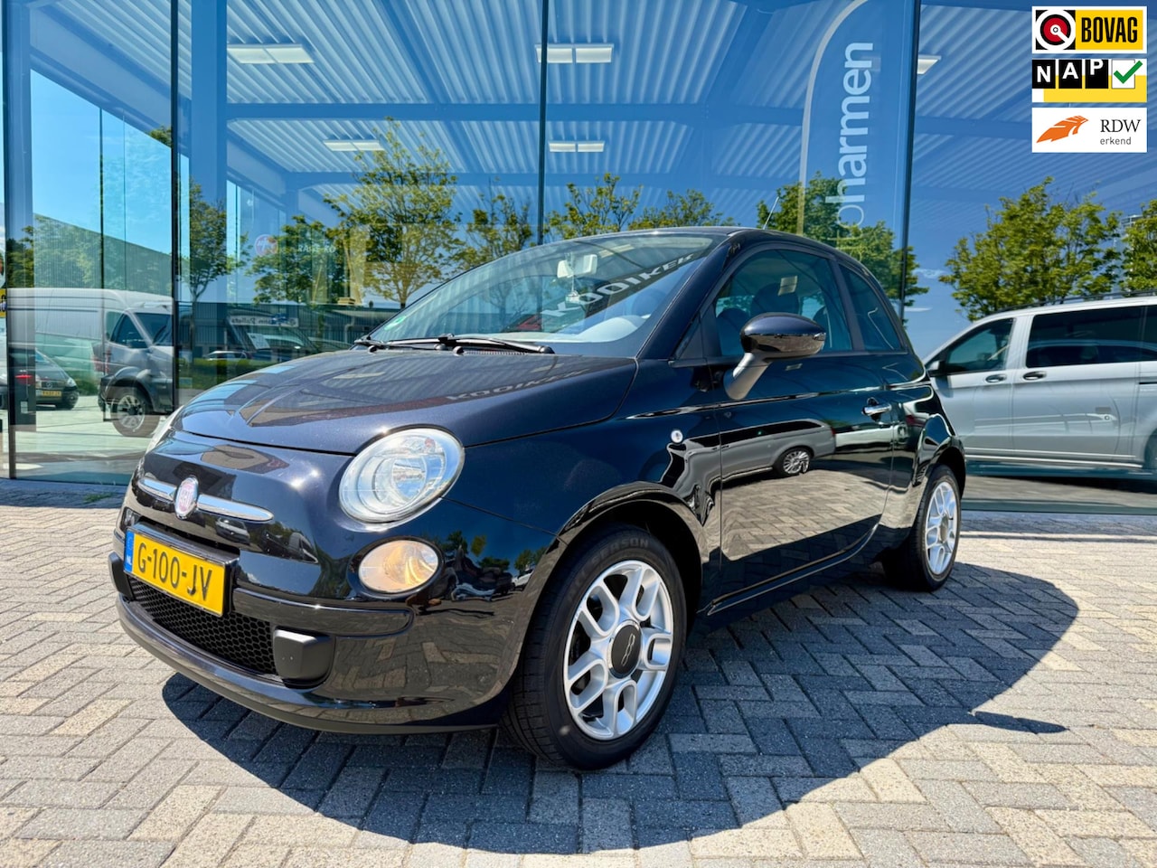 Fiat 500 - 1.2i Lounge, Airco, Half-Leer, USB-AUX - AutoWereld.nl