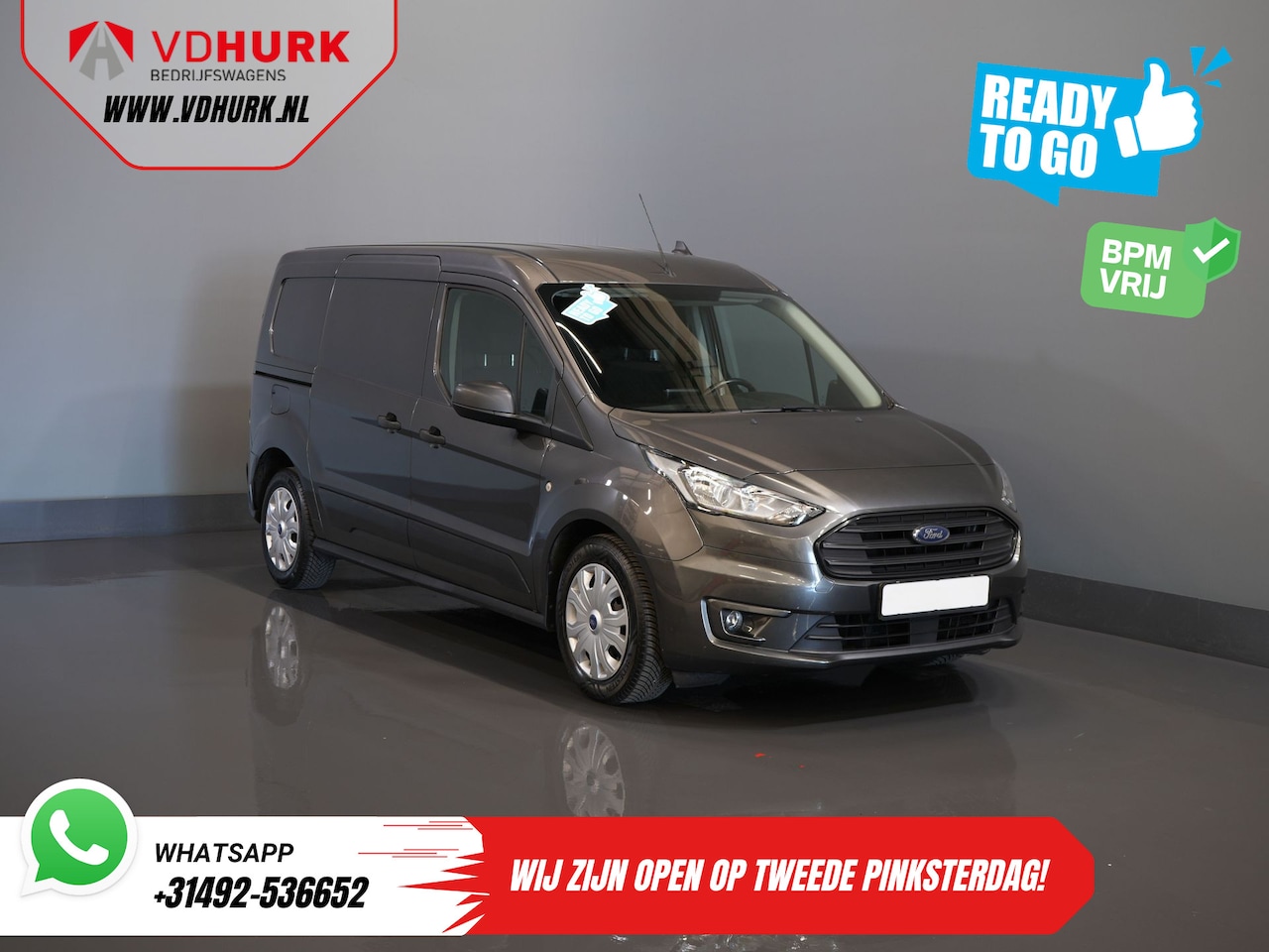 Ford Transit Connect - 1.0 EcoBoost BENZINE L2 Trend BPM VRIJ! NL Auto/ Carplay/ Airco/ Camera/ Cruise/ PDC - AutoWereld.nl