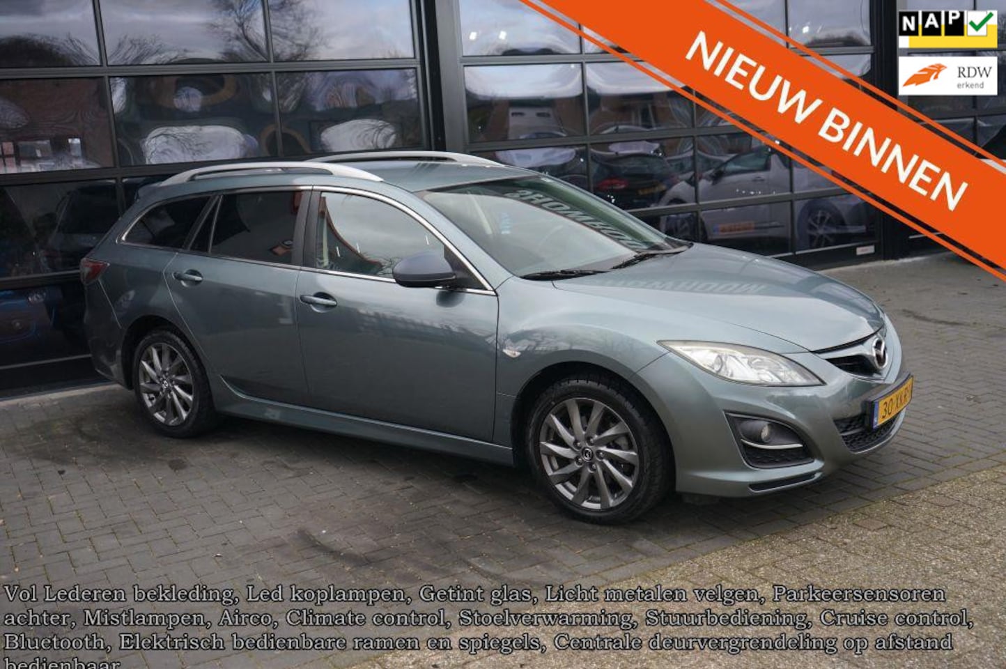 Mazda 6 Sportbreak - 1.8 Exclusive GT 1.8 Exclusive GT, Leder, Clima,CC, Led, PDC - AutoWereld.nl