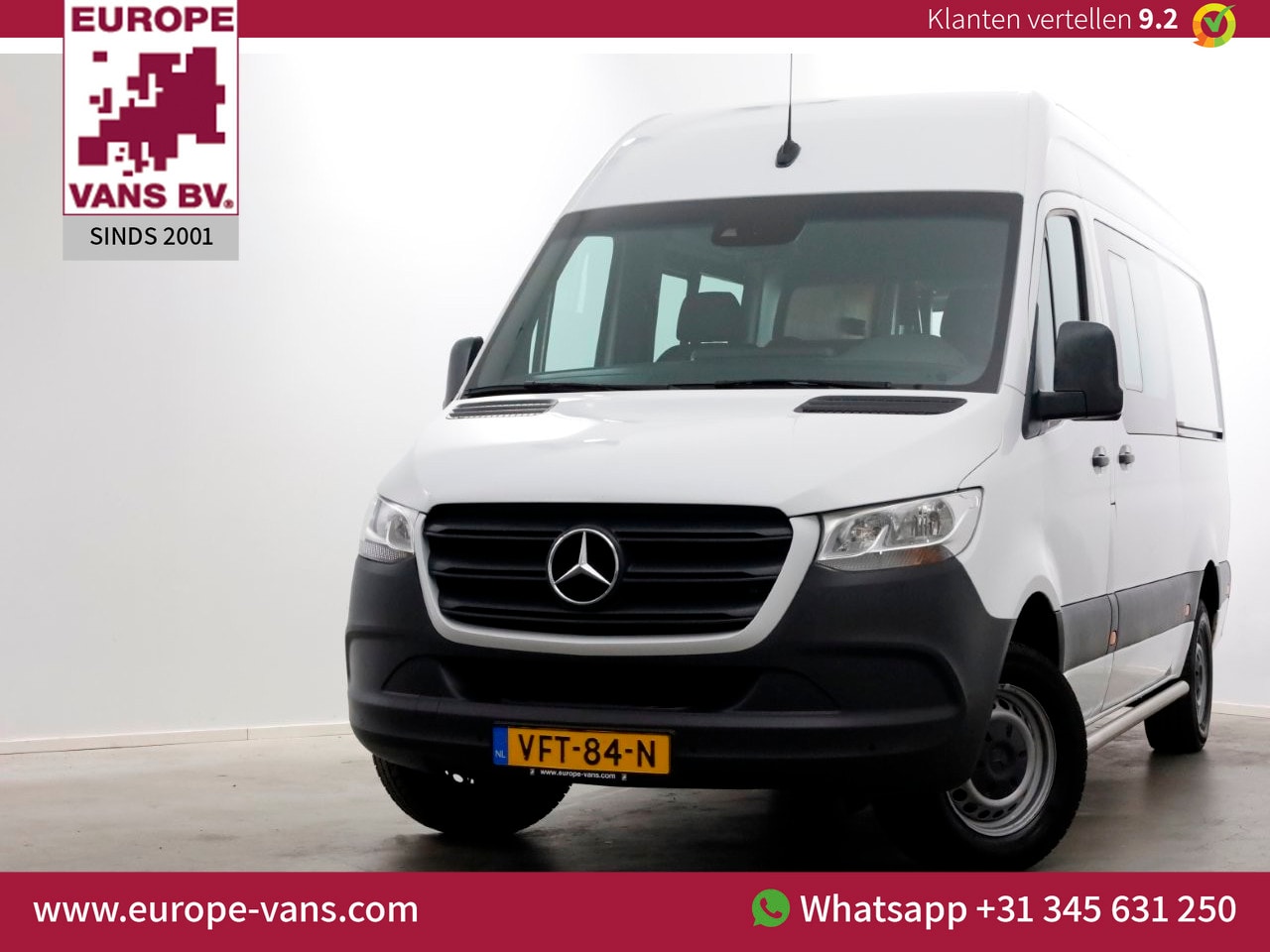Mercedes-Benz Sprinter - 316 CDI 163pk RWD 7G Automaat L2H2 D.C. Airco/Navi/Camera/2x Schuifdeur 05-2020 - AutoWereld.nl