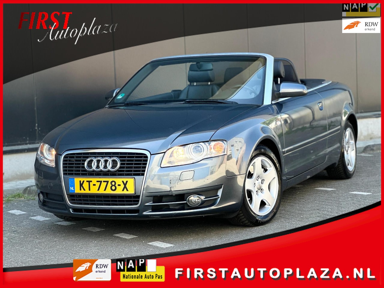 Audi A4 Cabriolet - 1.8 Turbo AUTOMAAT NAVI/LEDER/XENON/CRUISE/STOELVERW. | NETTE AUTO ! - AutoWereld.nl