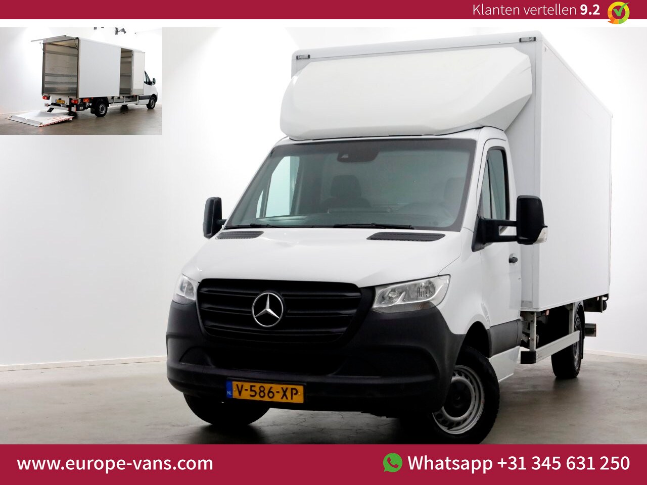 Mercedes-Benz Sprinter - 314 CDI 143pk E6 Bakwagen met laadklep en zijdeur L440 975kg Laadverm. 04-2019 - AutoWereld.nl