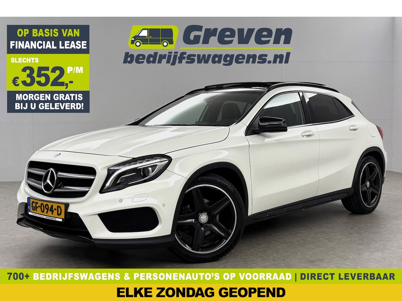 Mercedes-Benz GLA-Klasse - 200 AMG 157PK Pano LED Airco Cruise Navi PDC 19''LMV - AutoWereld.nl