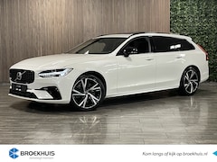 Volvo V90 - T6 AWD Recharge Plus Dark Long Range | Trekhaak | 360° Camera | Crystal White | Schuifdak