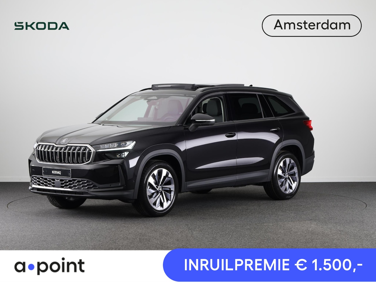 Skoda Kodiaq - 1.5 TSI m-HEV Business Edition 7p. | 7 Persoons | Panoramadak | Leder zwart | Trekhaak weg - AutoWereld.nl