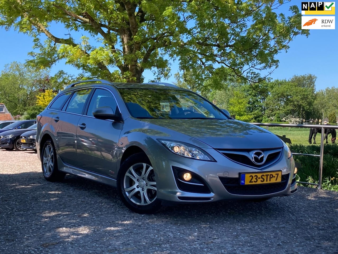 Mazda 6 Sportbreak - 2.0 GT-M Line | leder + Stoelverw. + Clima + Cruise nu €7.975,-!! - AutoWereld.nl