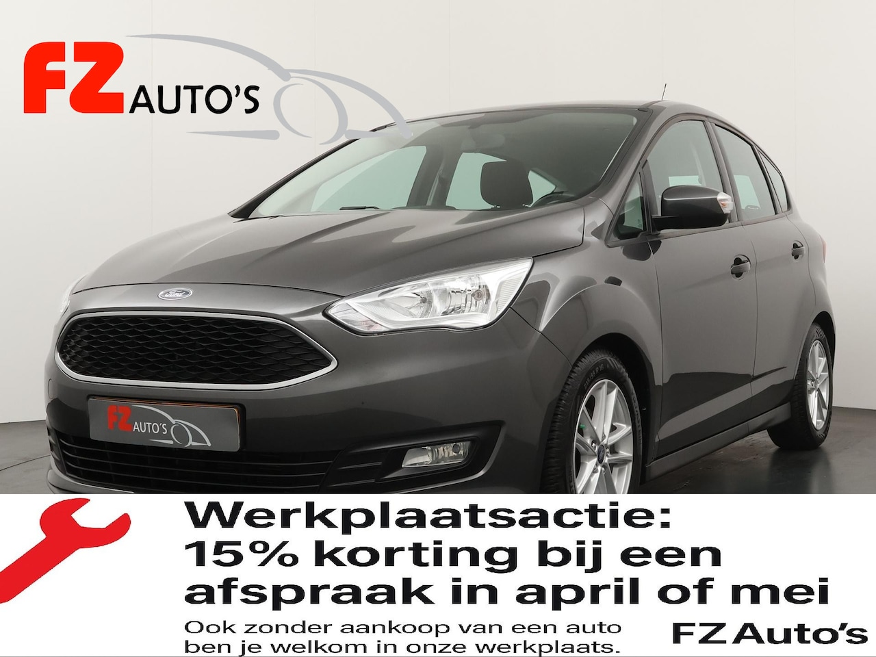 Ford C-Max - 1.0 Trend - Lichtmetalen velgen - Trekhaak - Airconditioning - Hoge instap - AutoWereld.nl