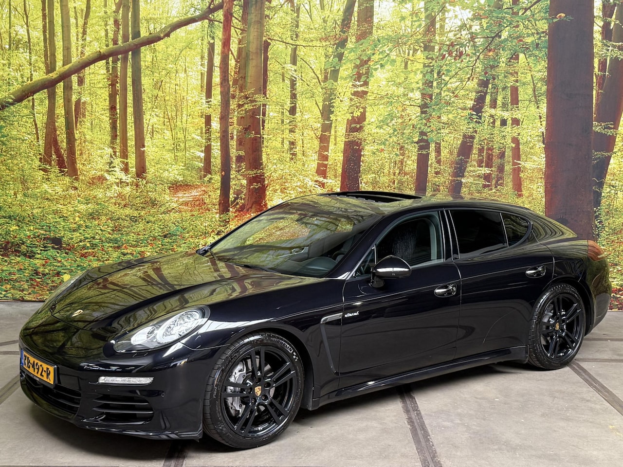 Porsche Panamera - 3.0 D 300 PK Automaat Luchtvering 360 Camera 20 inch Comfortstoelen Leder ACC DAB Navi - AutoWereld.nl