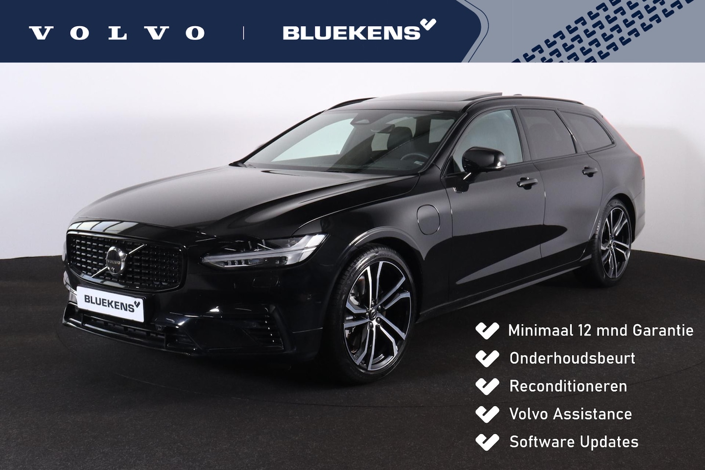 Volvo V90 - T6 Recharge AWD Ultimate Dark - 360º camera - Adaptive Cruise Control - Pilot Assist - BLI - AutoWereld.nl