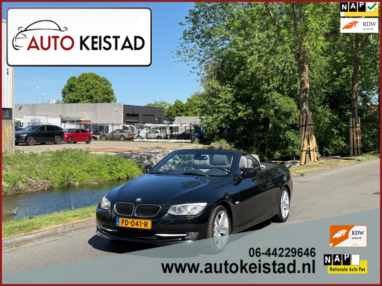 BMW 3-serie Cabrio - 320i AUTOMAAT LEDER/NAVIGATIE/XENON! SUPER STAAT! - AutoWereld.nl