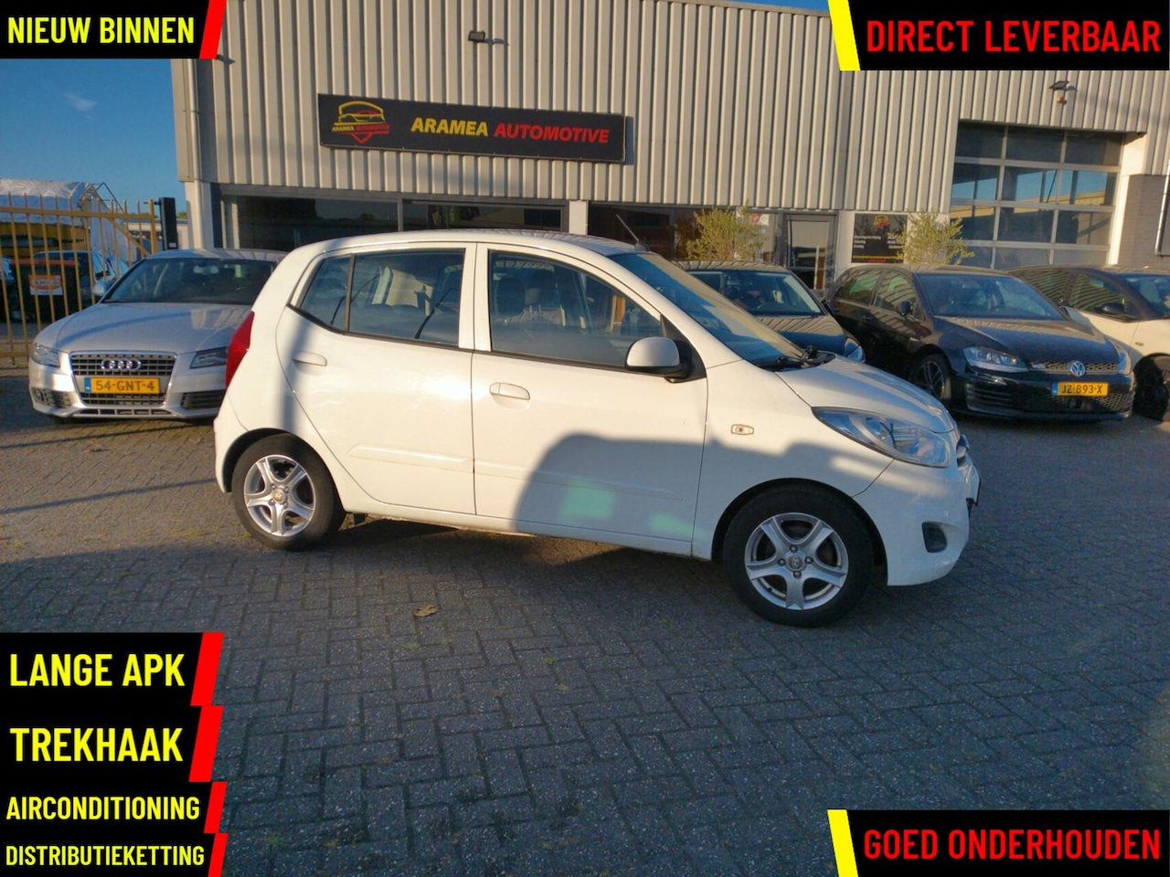 Hyundai i10 - 1.2 i-Drive Cool 2012 5drs wit|Airco|trekhaak - AutoWereld.nl