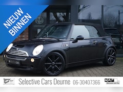 MINI Cabrio - 1.6 , Leder, Cooper S pakket, Astro Black, Windscherm, V-maxx set, PDC, Youngtimer, 17''LM