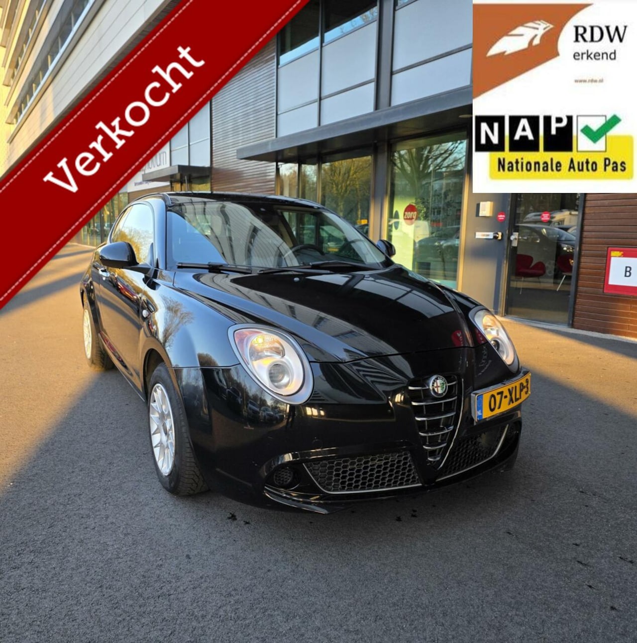 Alfa Romeo MiTo - 1.4 Progression 2012 Zwart Airco/LM/APK06-26 - AutoWereld.nl