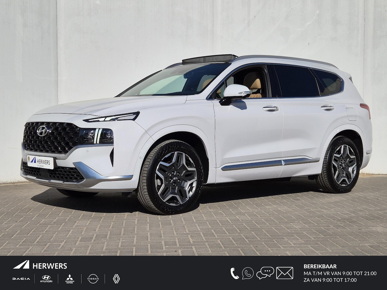 Hyundai Santa Fe - 1.6 T-GDI PHEV Plug-in Premium Plus Sky Automaat / Afneembare Trekhaak / HUD / Trekgewicht - AutoWereld.nl