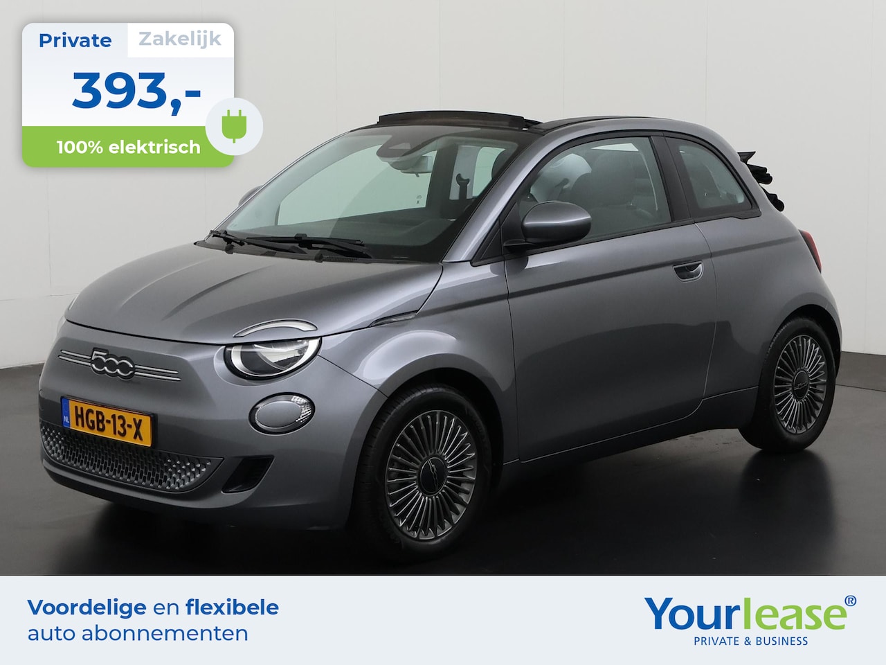 Fiat 500 C - Icon 42 kWh | All-in 393,- Private Lease | Zondag Open! - AutoWereld.nl