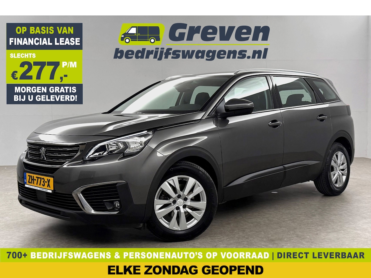 Peugeot 5008 - 1.2 PureTech 7 Persoons LED Virtual Trekhaak Carplay Clima Cruise Navi PDC 17''LMV - AutoWereld.nl