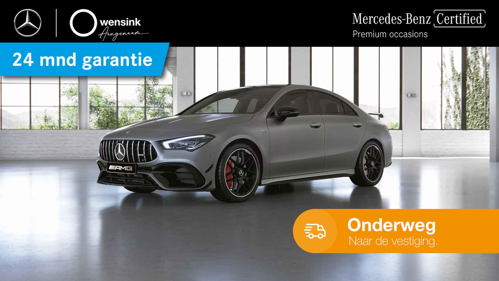 Mercedes-Benz CLA-Klasse - AMG 45 S 4MATIC+ Premium Plus | Night | Panoramadak | 360 graden camera | Burmester | Memo - AutoWereld.nl