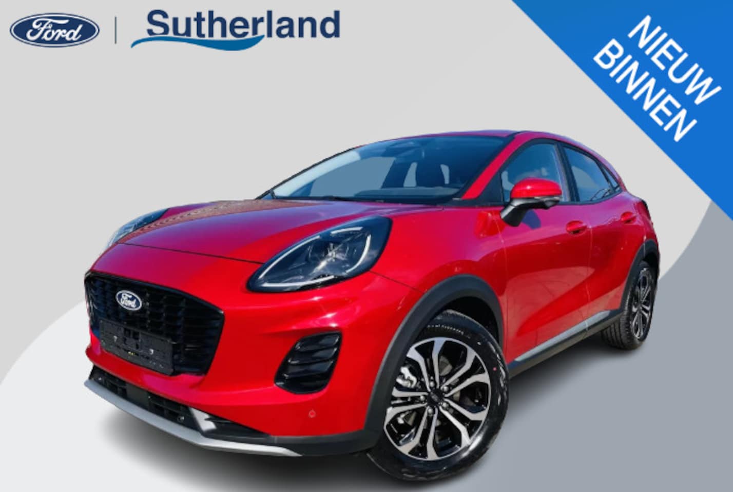 Ford Puma - 1.0 EcoBoost Hybrid Titanium 125pk Nieuw Model! Automaat| Fantastic Red | Achteruitrijcame - AutoWereld.nl