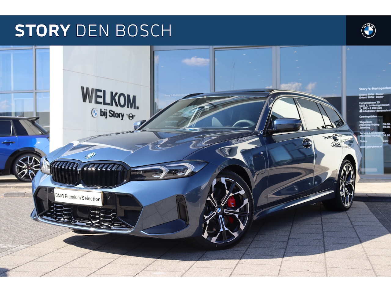 BMW 3-serie Touring - 330e High Executive M Sport Automaat / Panoramadak / Sportstoelen / Stoelverwarming / Park - AutoWereld.nl