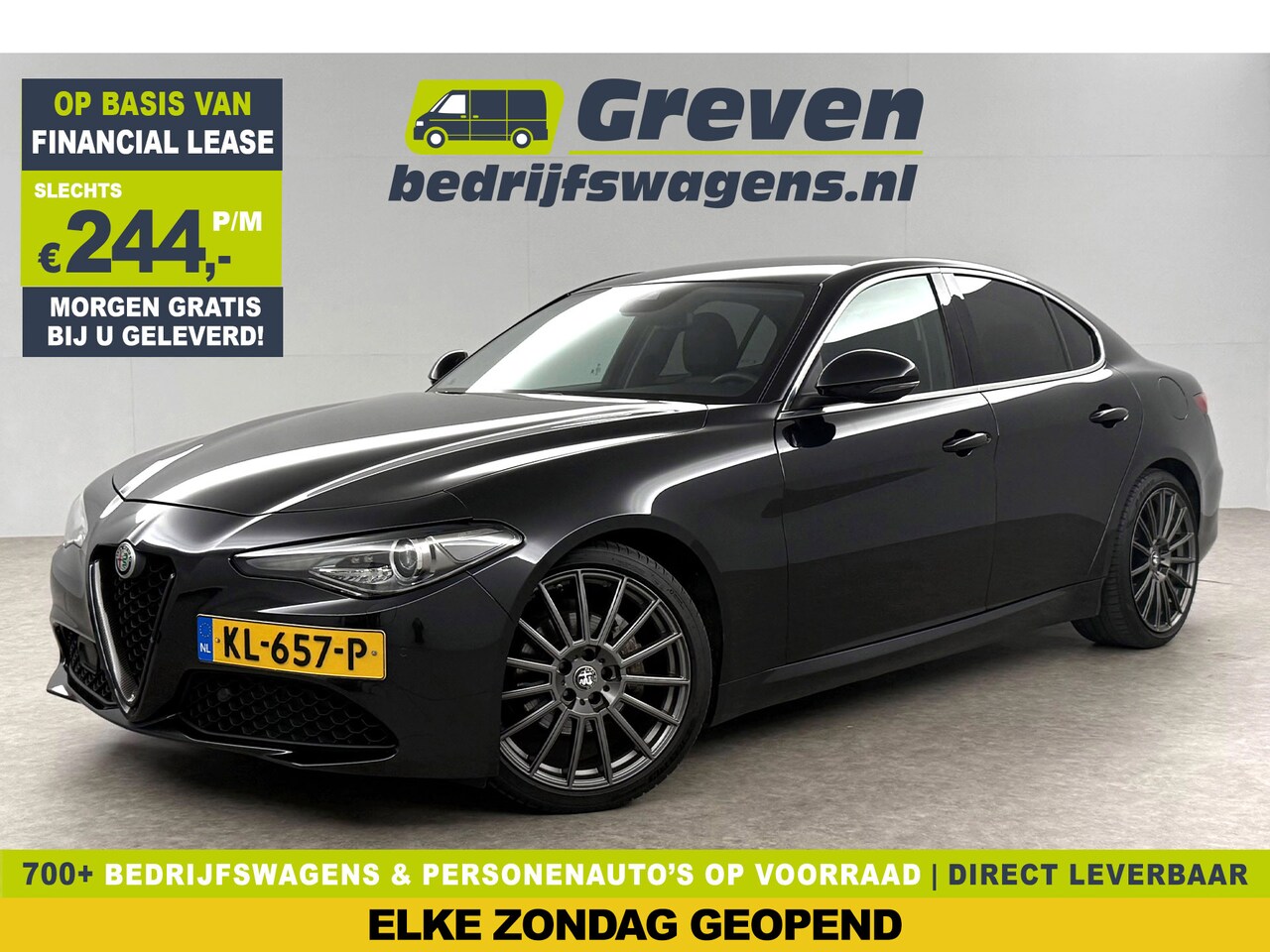 Alfa Romeo Giulia - 2.2 Eco Business Super 180PK LED Camera Cruise Clima Navigatie Leder 19"LMV - AutoWereld.nl