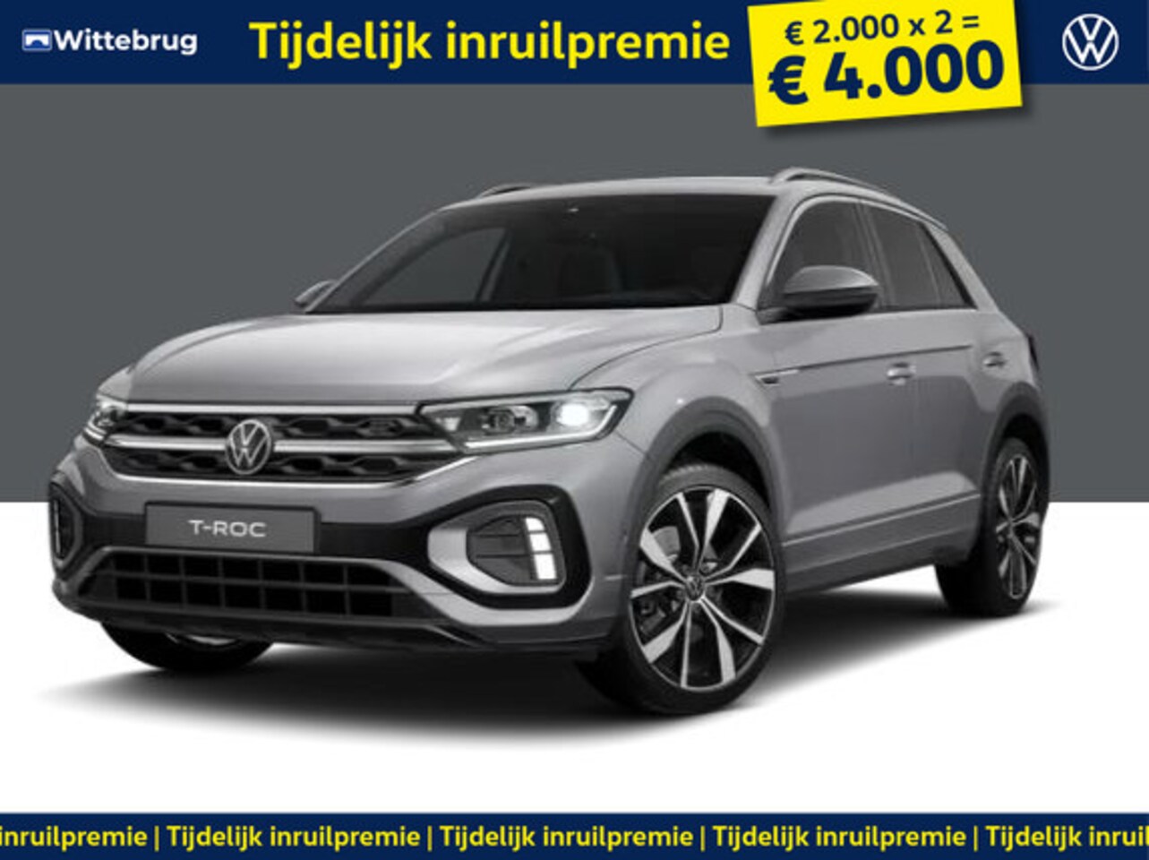 Volkswagen T-Roc - !!!€ 4.000 Inruilpremie!!! 1.5 TSI R-Line Business !!!Profiteer ook van 4.000 EURO inruilp - AutoWereld.nl
