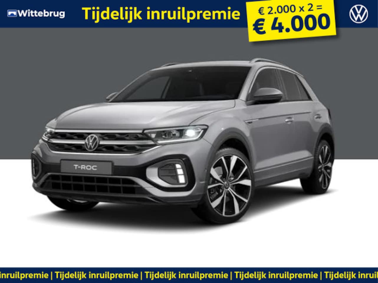 Volkswagen T-Roc - !!!€ 4.000 Inruilpremie!!! 1.5 TSI R-Line Business !!!Profiteer ook van 4.000 EURO inruilp - AutoWereld.nl