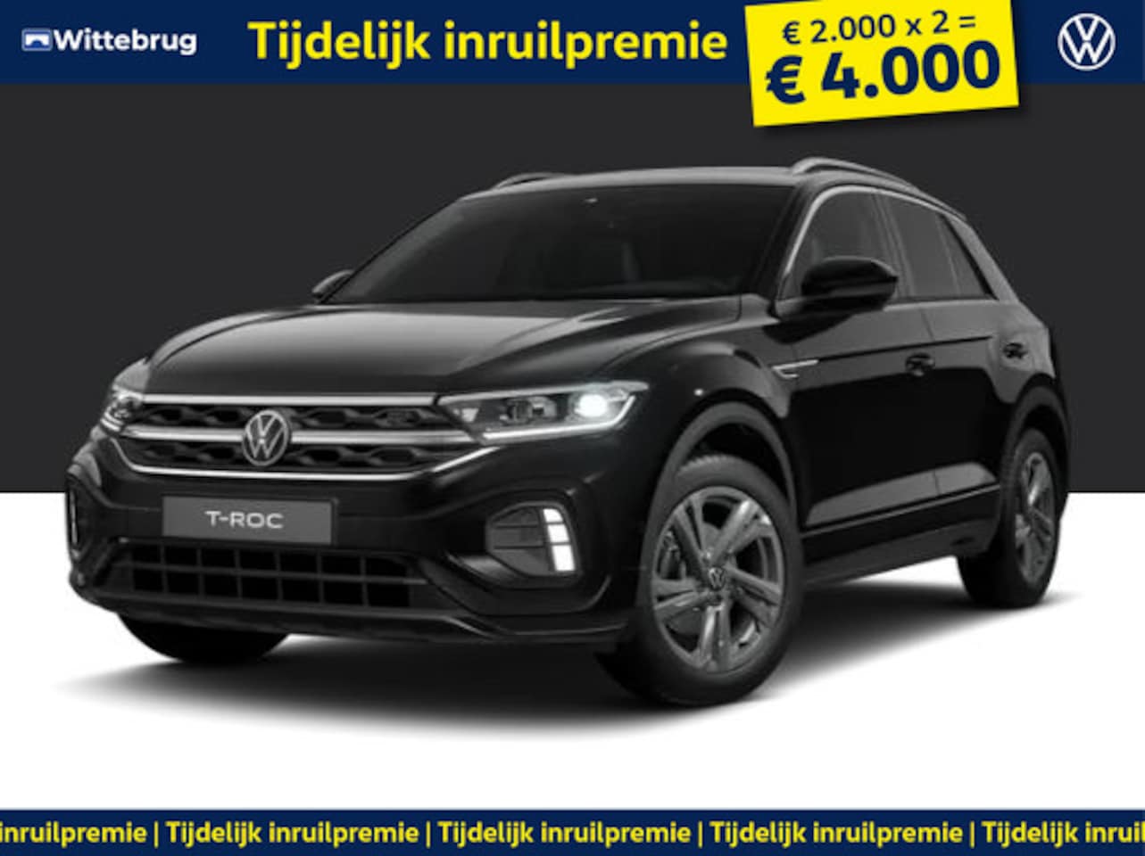 Volkswagen T-Roc - !!!€ 4.000 Inruilpremie!!! 1.5 TSI R-Line Edition !!!Profiteer ook van 4.000 EURO inruilpr - AutoWereld.nl