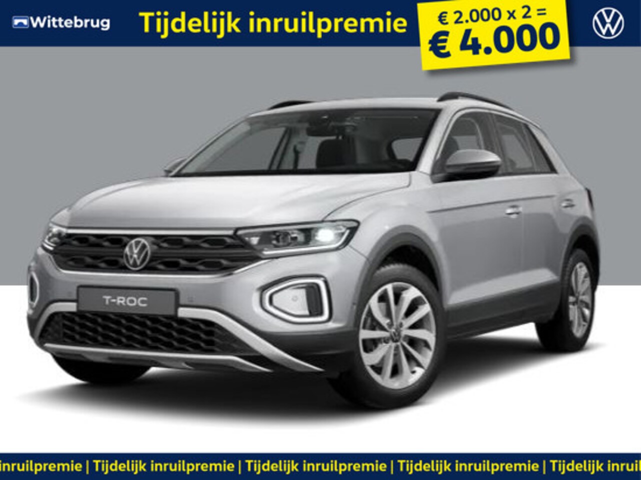 Volkswagen T-Roc - !!!€ 4.000 Inruilpremie!!! 1.0 TSI Life Edition !!!Profiteer ook van 4.000 EURO inruilprem - AutoWereld.nl