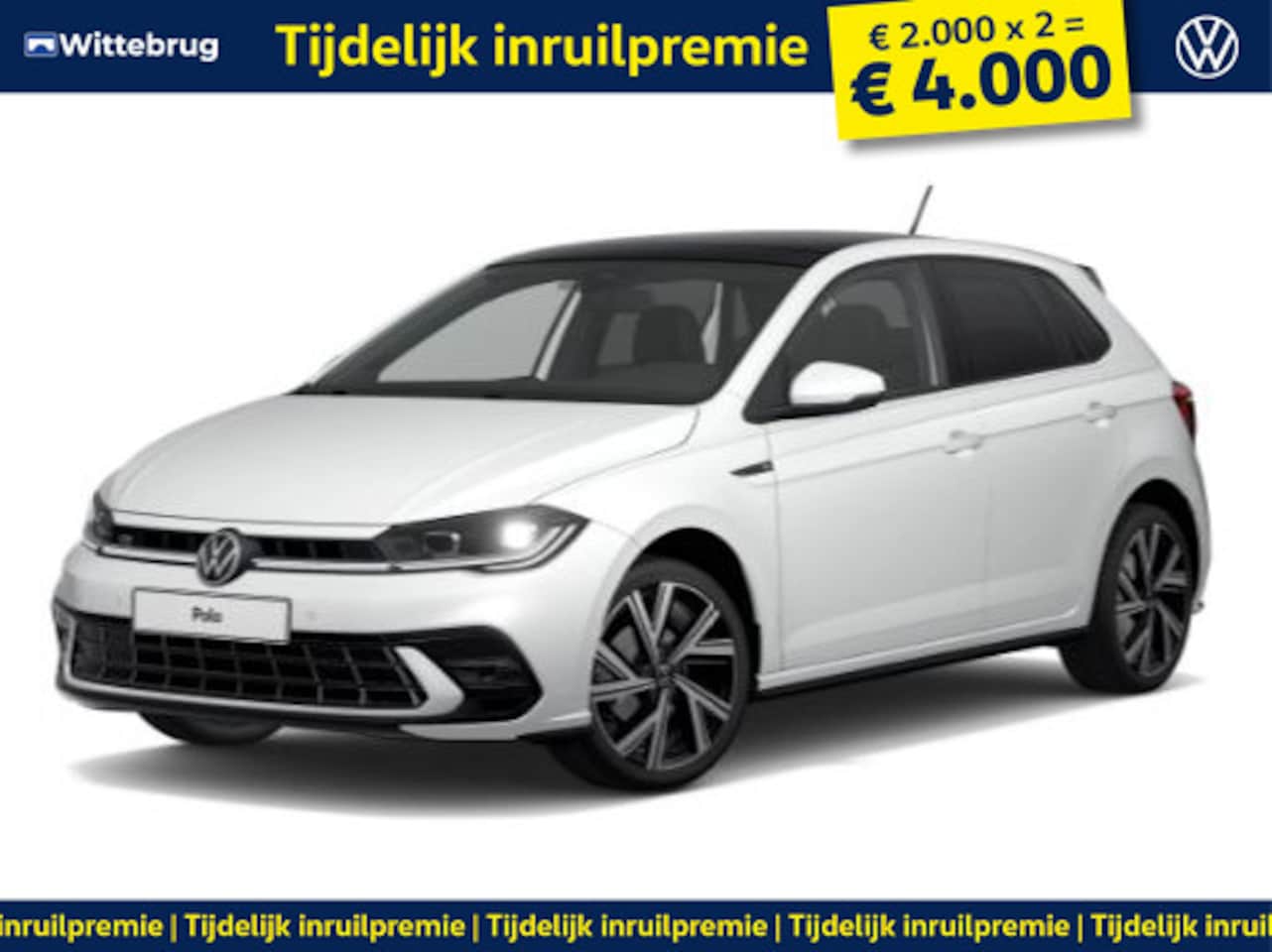 Volkswagen Polo - !!!€ 4.000 Inruilpremie!!! 1.0 TSI R-Line !!!Profiteer ook van 4.000 EURO inruilpremie!!! - AutoWereld.nl