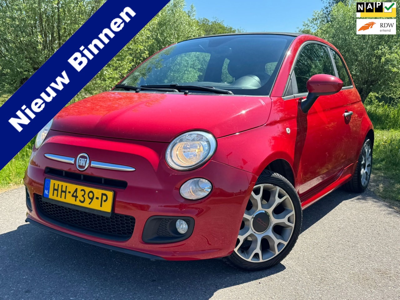 Fiat 500 C - 0.9 TwinAir Turbo 500S / Cabrio Softtop / Airco / Leder - Stof / PDC Achter / LM-Velg 16" - AutoWereld.nl