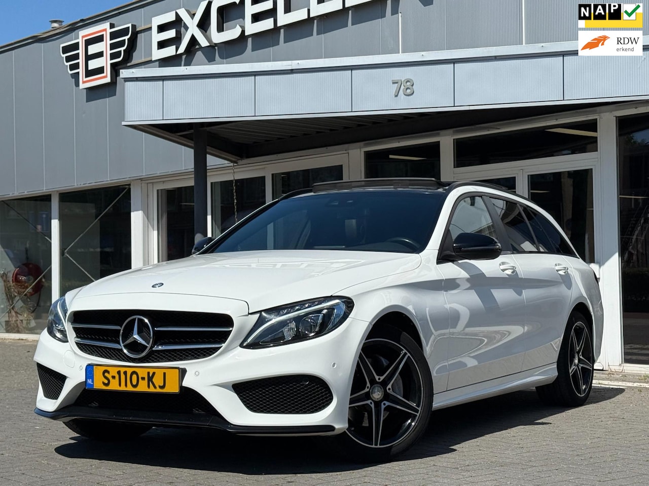 Mercedes-Benz C-klasse Estate - 180 Ambition AMG Automaat | Pano | Navigatie - AutoWereld.nl