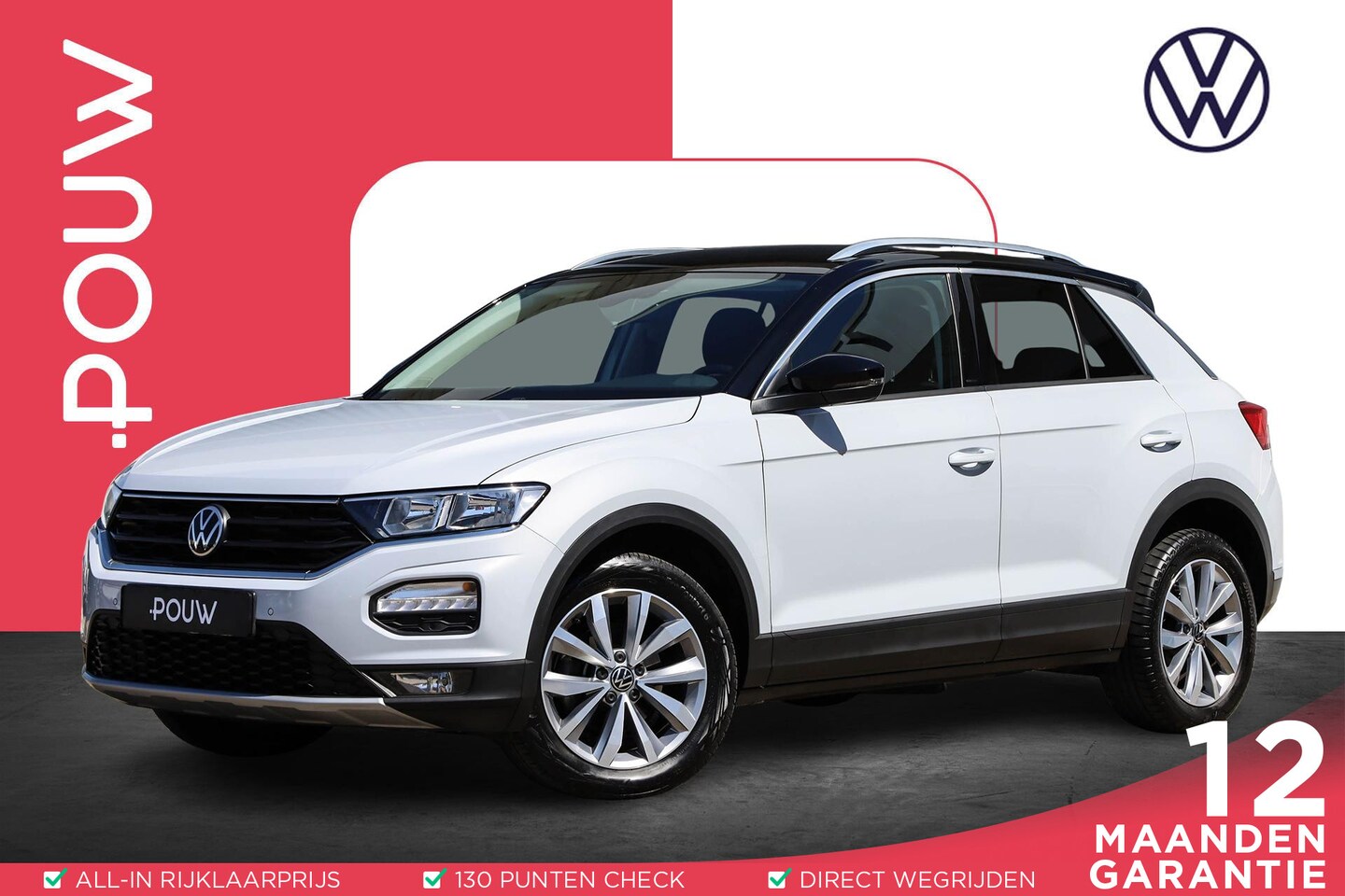 Volkswagen T-Roc - 1.0 TSI 110pk Style | Climate Control | Cruise Control Adaptief | Parkeersensoren | Apple - AutoWereld.nl