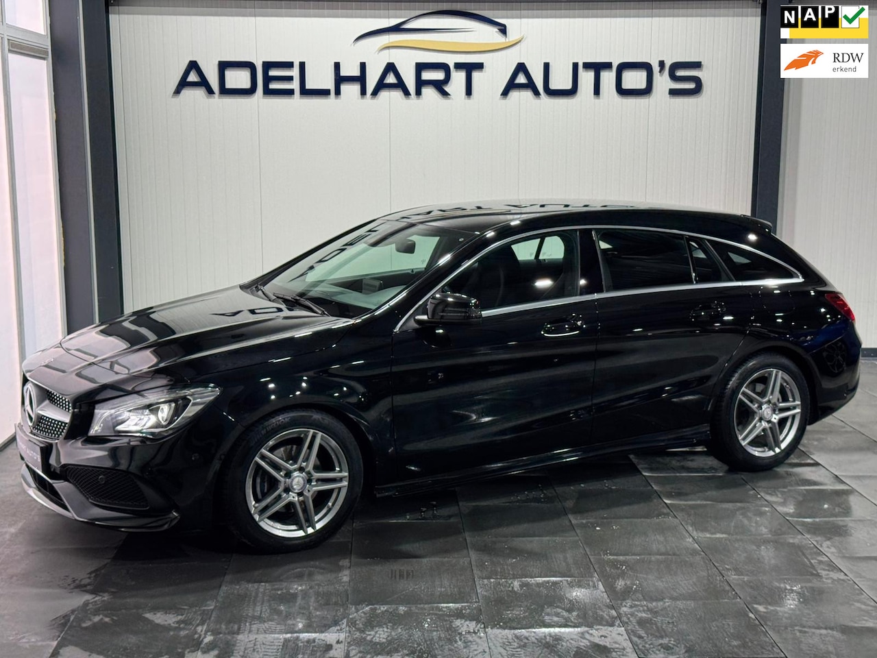 Mercedes-Benz CLA-klasse Shooting Brake - 180 AMG Line Automaat / Navigatie full map / Cruise control / Climate / Stoelverwarming - AutoWereld.nl