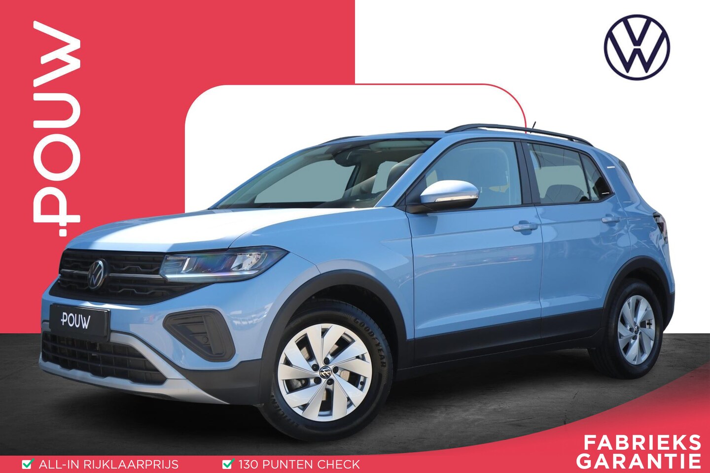 Volkswagen T-Cross - 1.0 TSI 95pk Life | App Connect Navigatie | Airco | Parkeersensoren Achter - AutoWereld.nl