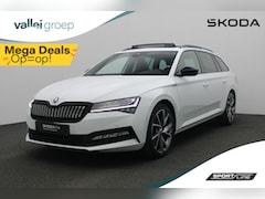 Skoda Superb Combi - 1.4 TSI 218 pk DSG iV Sportline Business | Panoramadak | Trekhaak | Geheugenstoelen | Lede