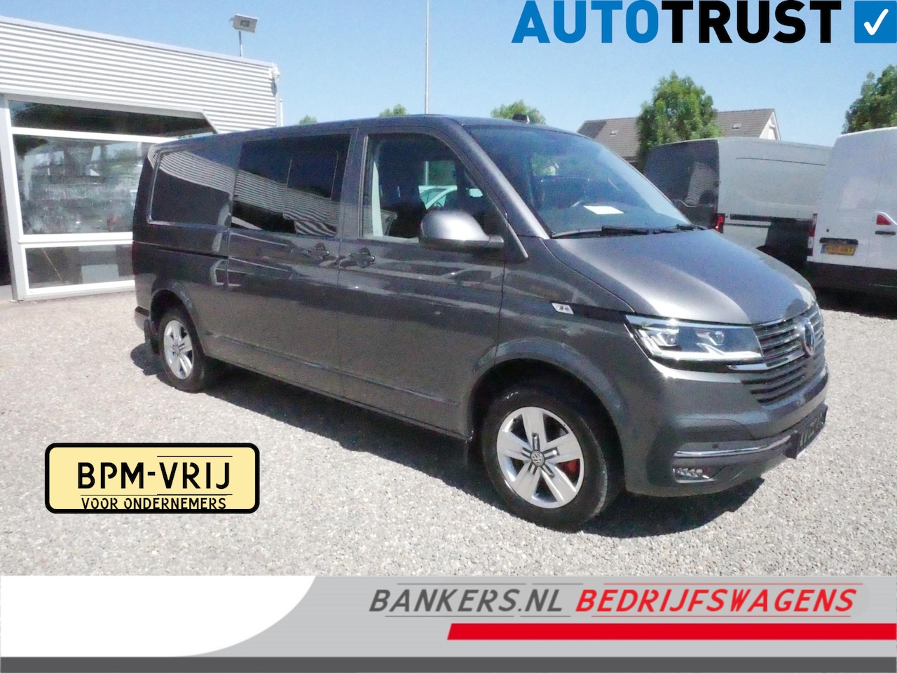 Volkswagen Transporter - 2.0 TDI 150PK, L2H1, Dubbel Cabine, Bulli, Airco, 2 x Schuifdeur, Achterklep - AutoWereld.nl